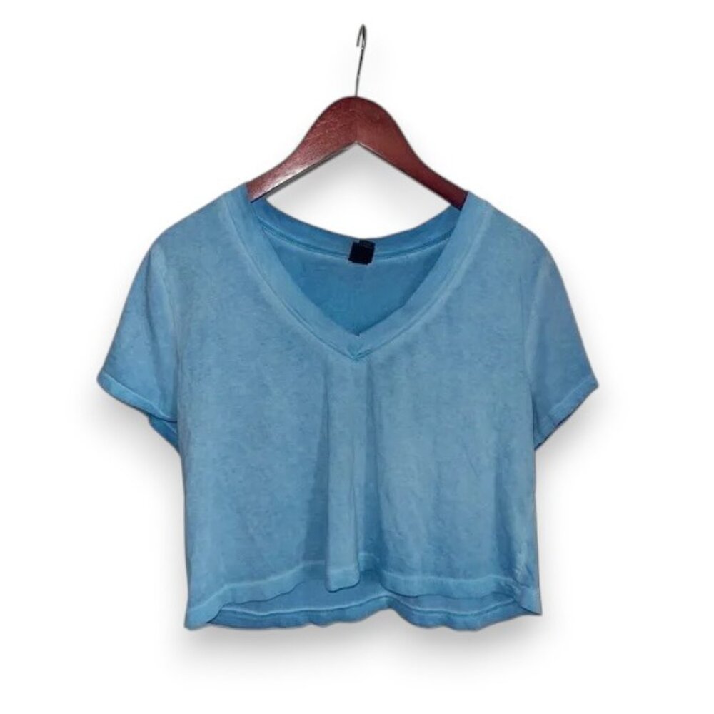 ‼️clearance‼️ Wild Fable Light Blue V-Neck Crop Top